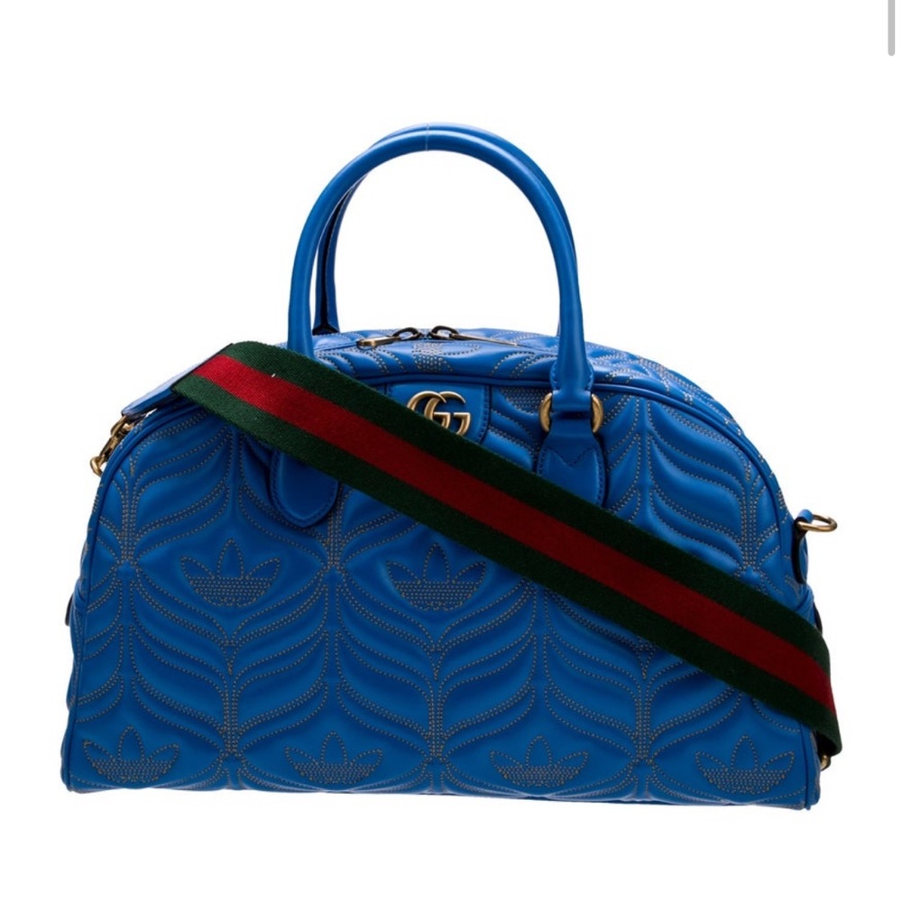 Gucci x Adidas Leather Travel Bag